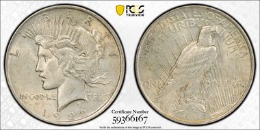 1922 $1 AU58