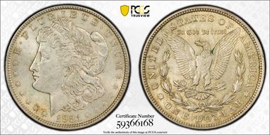 1921 $1 Morgan MS61