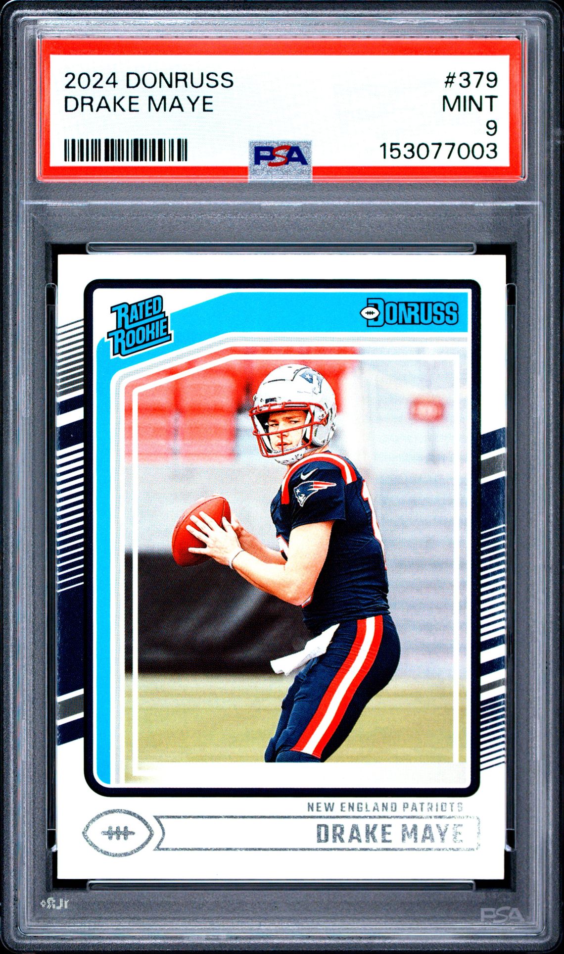 2024 Panini Donruss Drake Maye #379 Mint 9 front