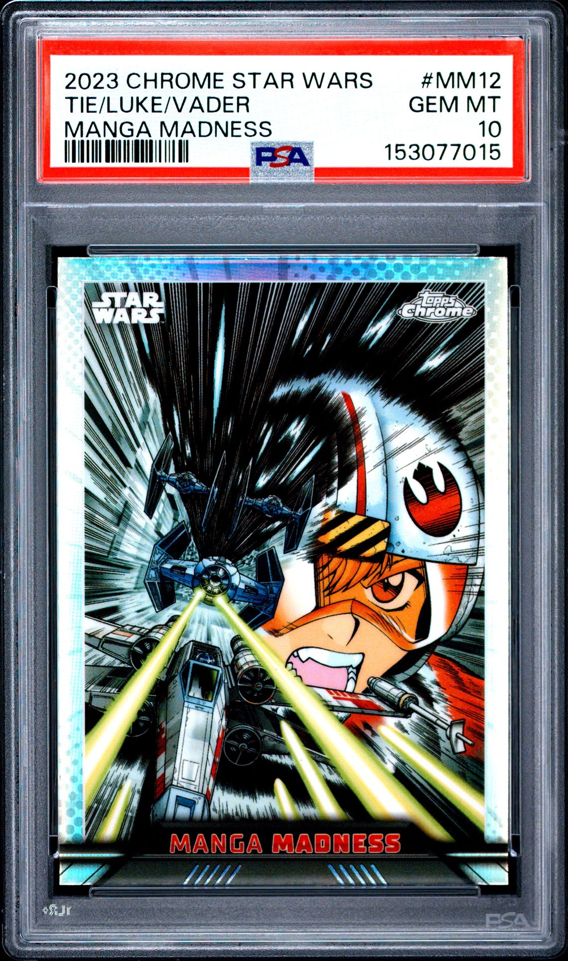 2023 Topps Chrome Star Wars Manga Madness Tie/Luke/Vader #Mm12 (Manga Madness) Gem Mt 10 front