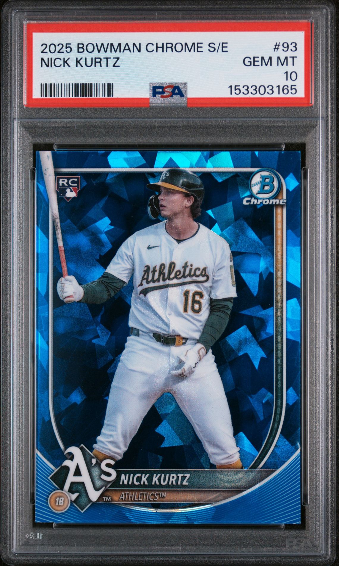 2025 Bowman BOWMAN CHROME SAPPHIRE EDITION #93 Nick Kurtz front