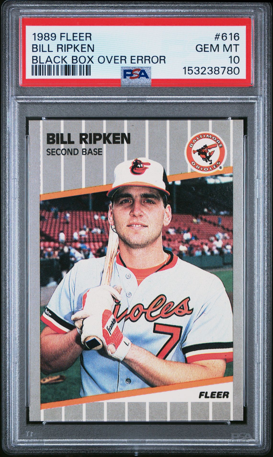 1989 Fleer FLEER FF ERROR #616 Bill Ripken front