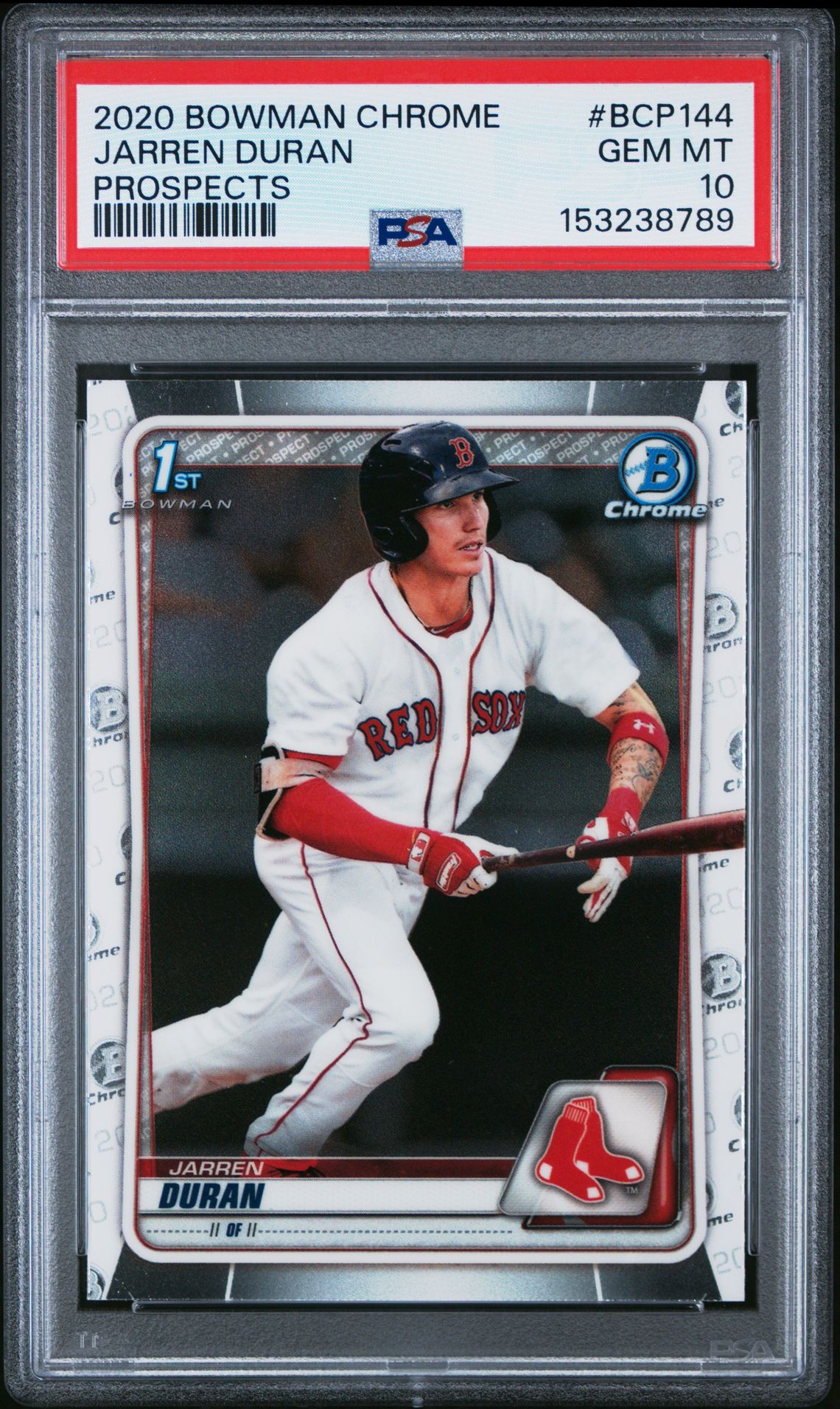 2020 Bowman Chrome BOWMAN CHROME PROSPECTS #BCP144 Jarren Duran front