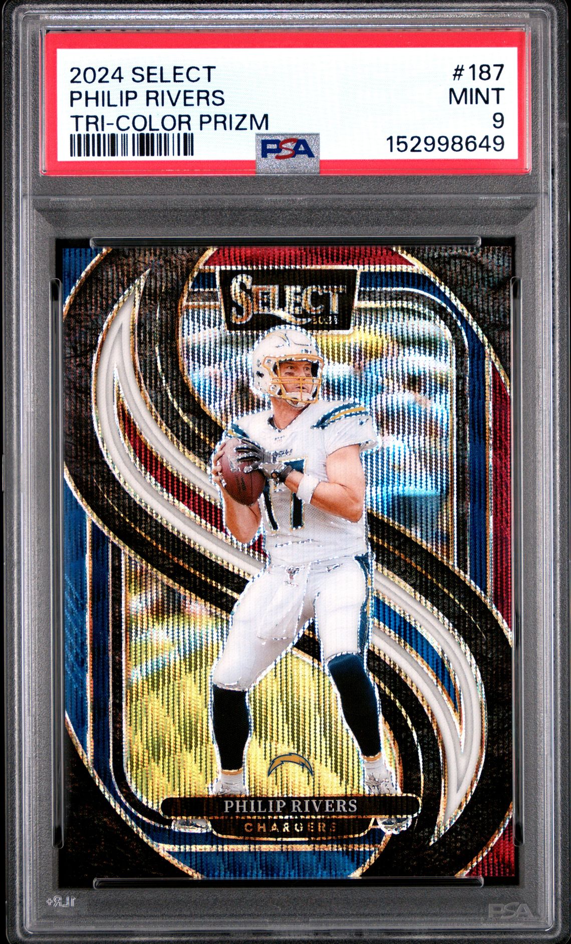 2024 Panini Select Philip Rivers #187 (Tri-Color Prizm) Mint 9 front