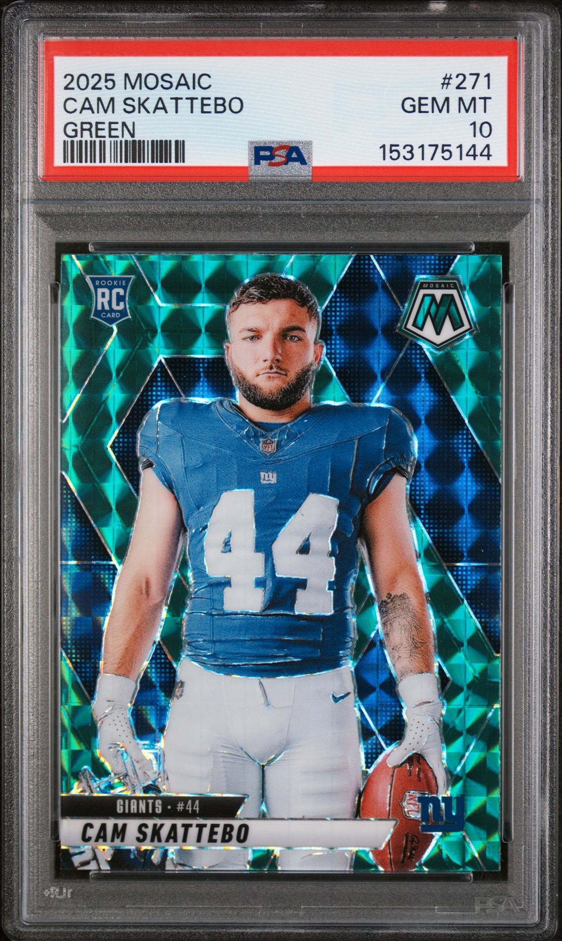 2025 Panini PANINI MOSAIC GREEN #271 Cam Skattebo front