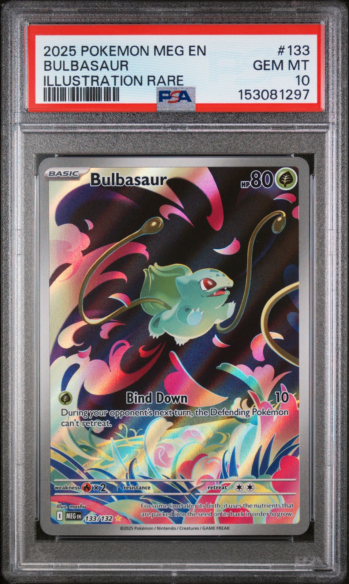 2025 Pokemon ILLUSTRATION RARE #133 Bulbasaur front