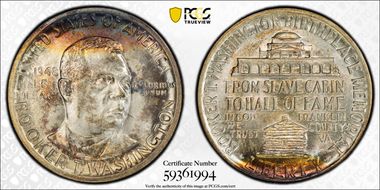 1948-D 50C Booker T. Washington MS67