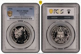 2016 50C Silver MS68