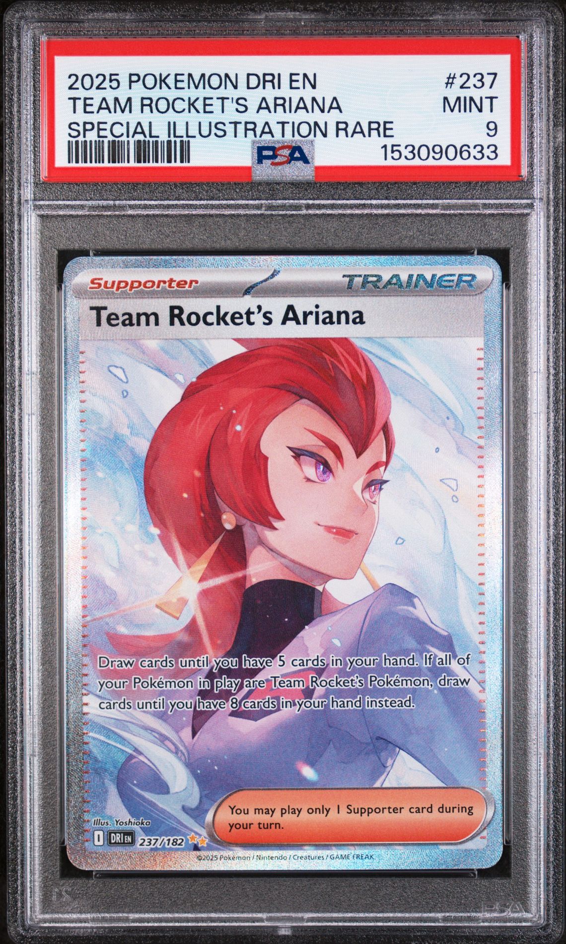 2025 Pokemon POKEMON DRI EN-DESTINED RIVALS SPECIAL ILLUSTRATION RARE #237 Team Rocket's Ariana front