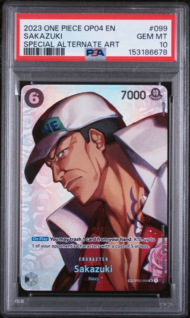 2023 One Piece Kingdoms of Intrigue Alt Art #099 Sakazuki front