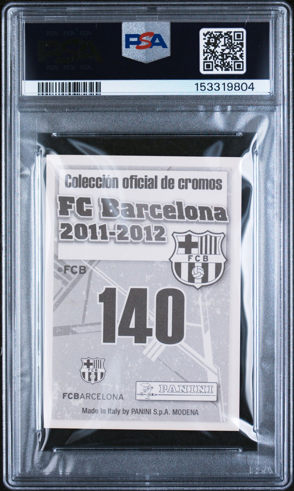 2011 Panini Fc Barcelona Lionel Messi #140 (Fc Barcelona) Nm-Mt 8 back