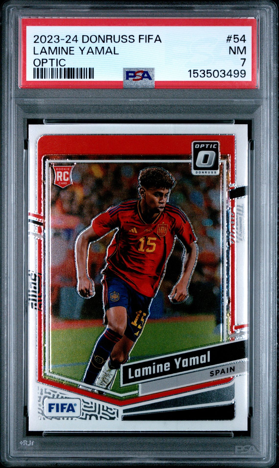 2023-24 Panini PANINI DONRUSS FIFA OPTIC #54 Lamine Yamal front