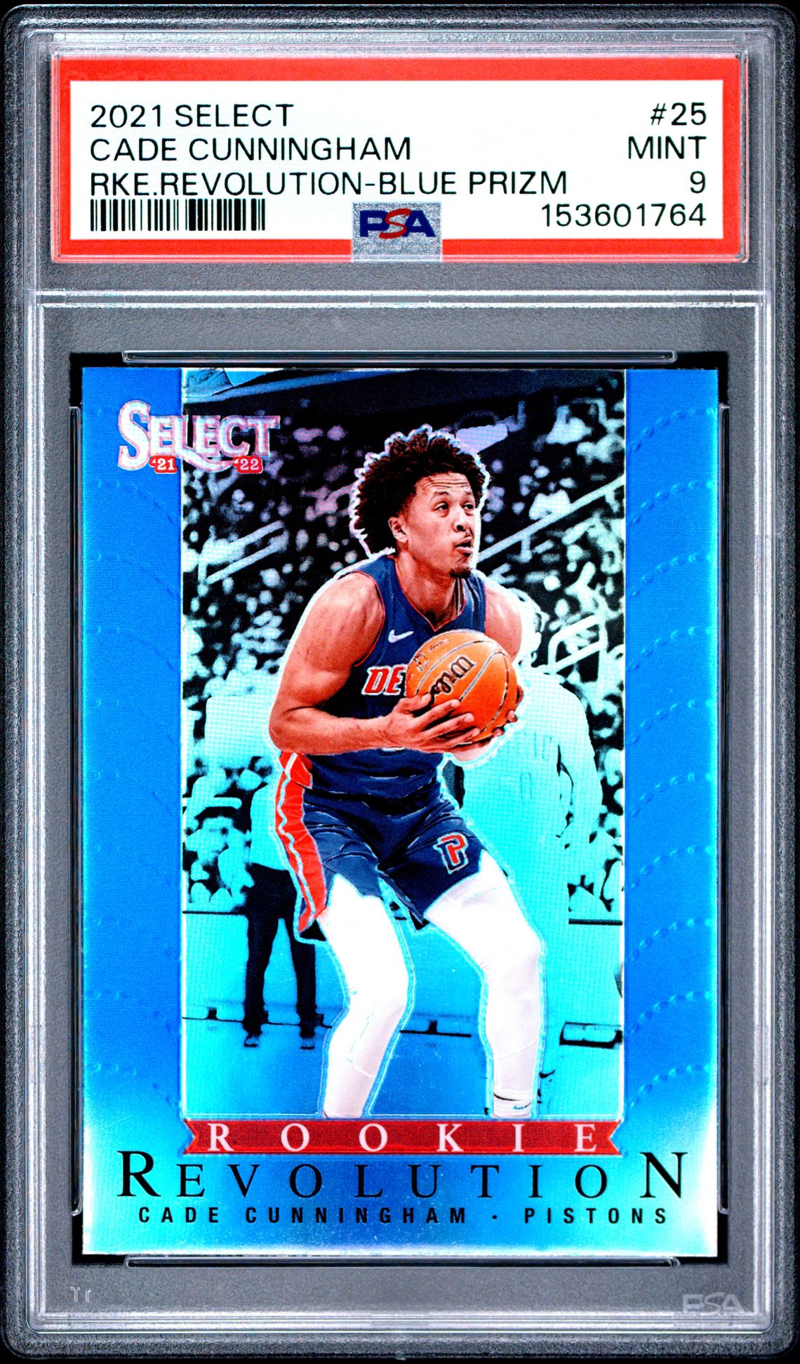2021 Panini PANINI SELECT ROOKIE REVOLUTION RKE.REVOLUTION-BLUE PRIZM #25 Cade Cunningham front