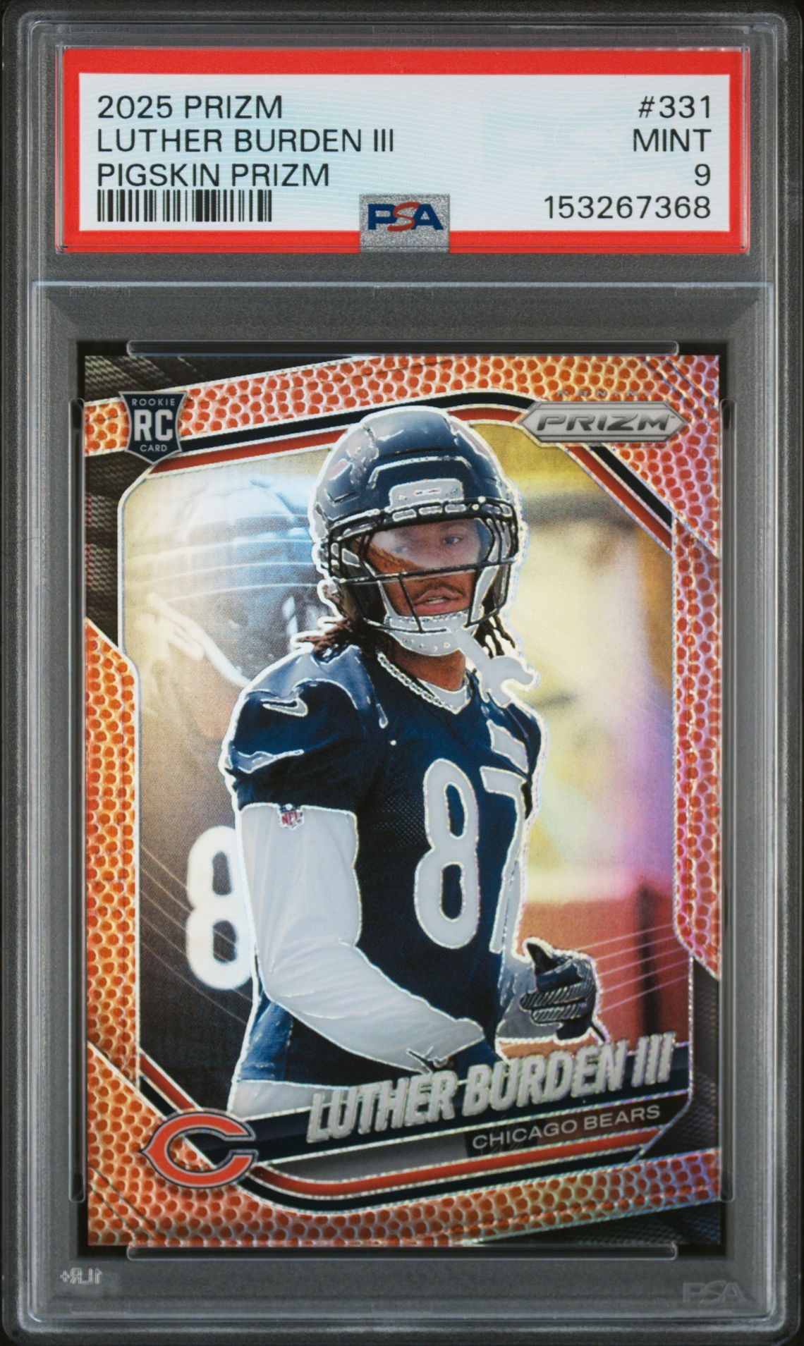 2025 Panini PANINI PRIZM PIGSKIN PRIZM #331 Luther Burden Iii front