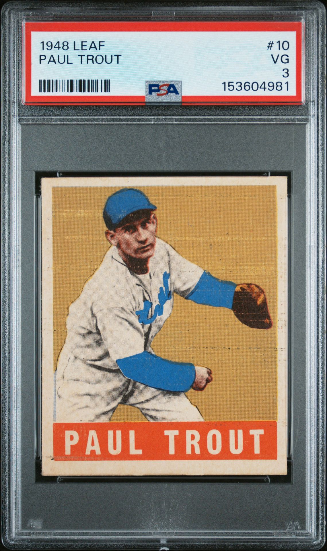 1948 Leaf LEAF #10 Paul Trout front