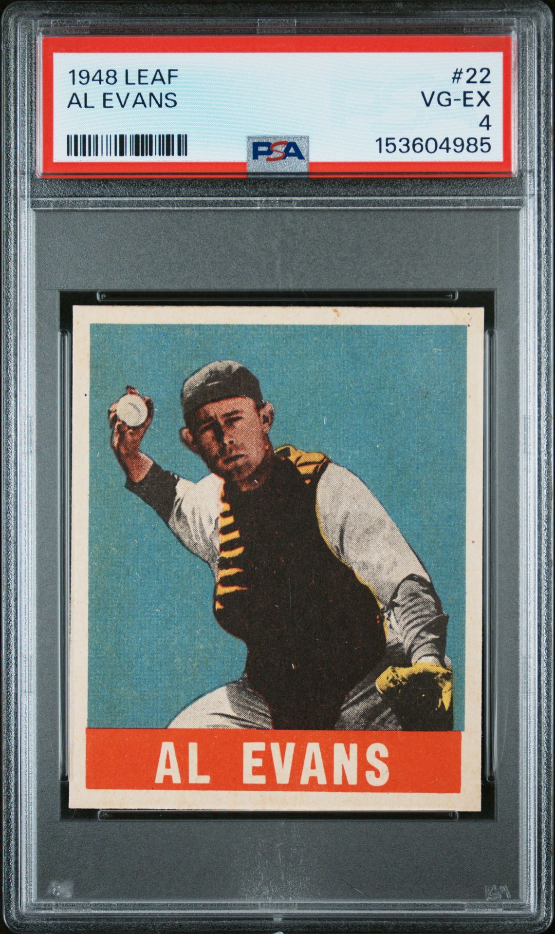 1948 Leaf LEAF #22 Al Evans front