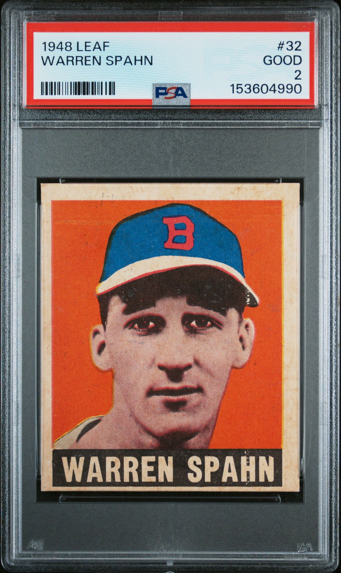 1948 Leaf LEAF #32 Warren Spahn front