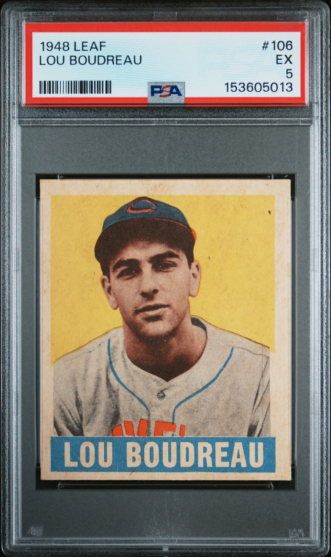 1948 Leaf LEAF #106 Lou Boudreau front