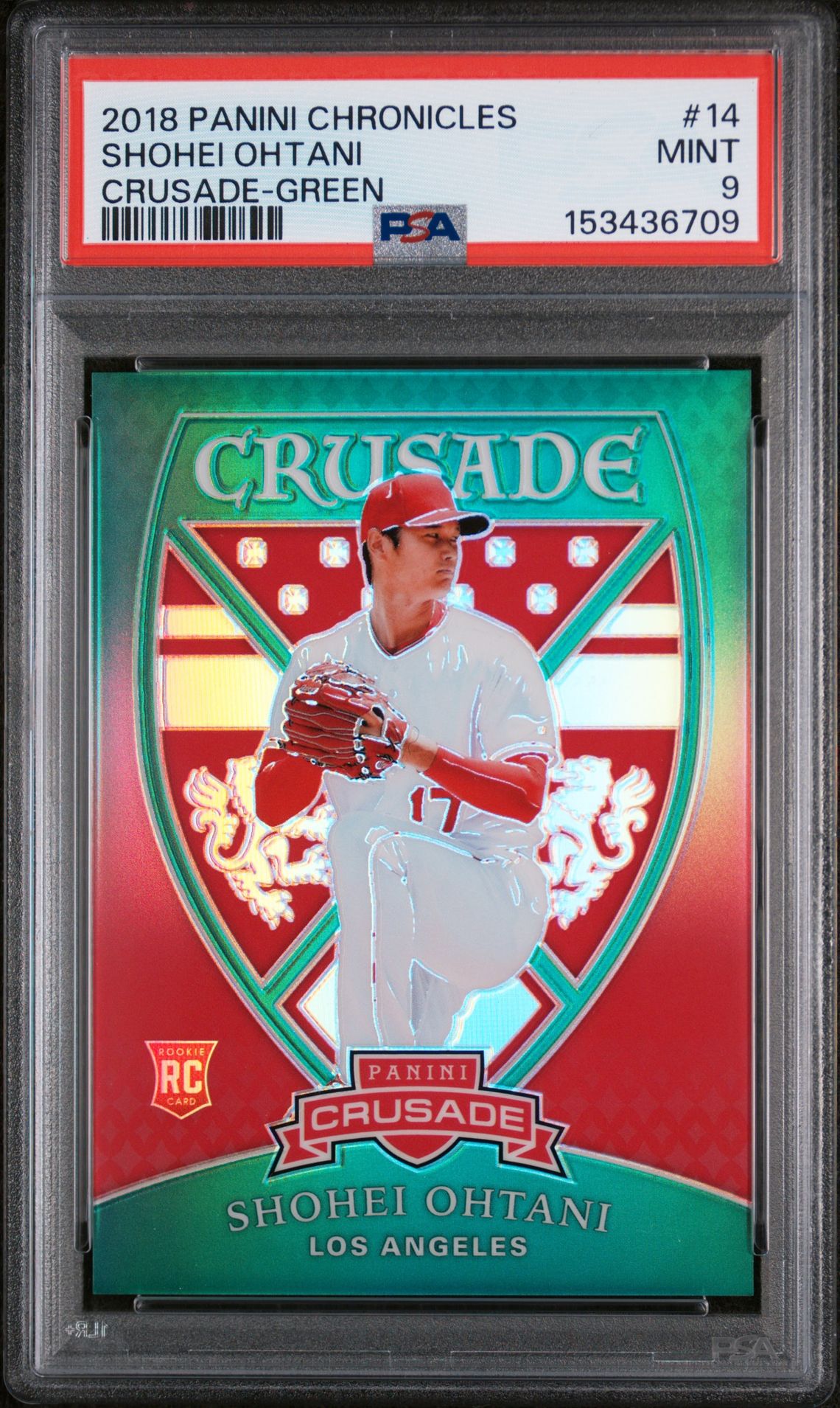 2018 Panini Chronicles GREEN #14 Shohei Ohtani front
