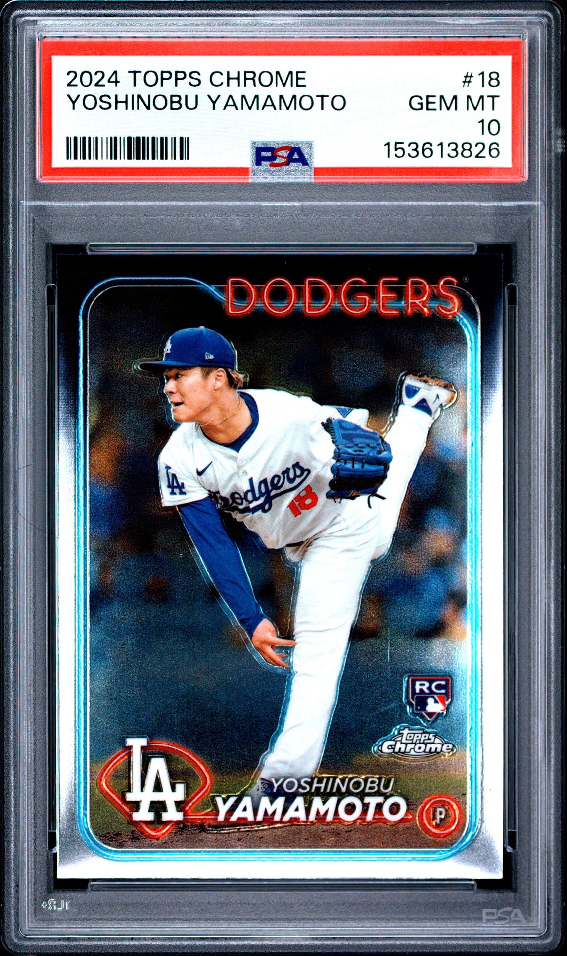 2024 Topps TOPPS CHROME #18 Yoshinobu Yamamoto front