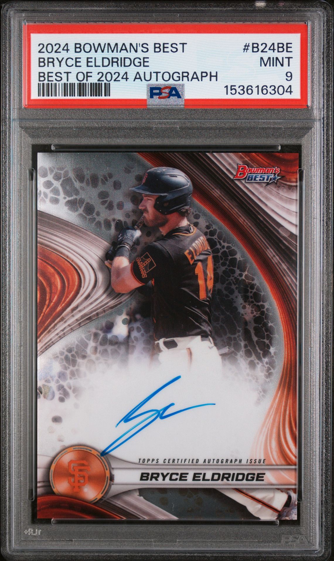 2024 Bowman BOWMAN'S BEST BEST OF 2024 AUTOGRAPHS #B24BE Bryce Eldridge front