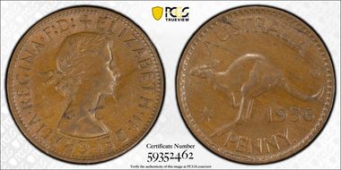 1956 Y. (p) 1D DDR AU58BN
