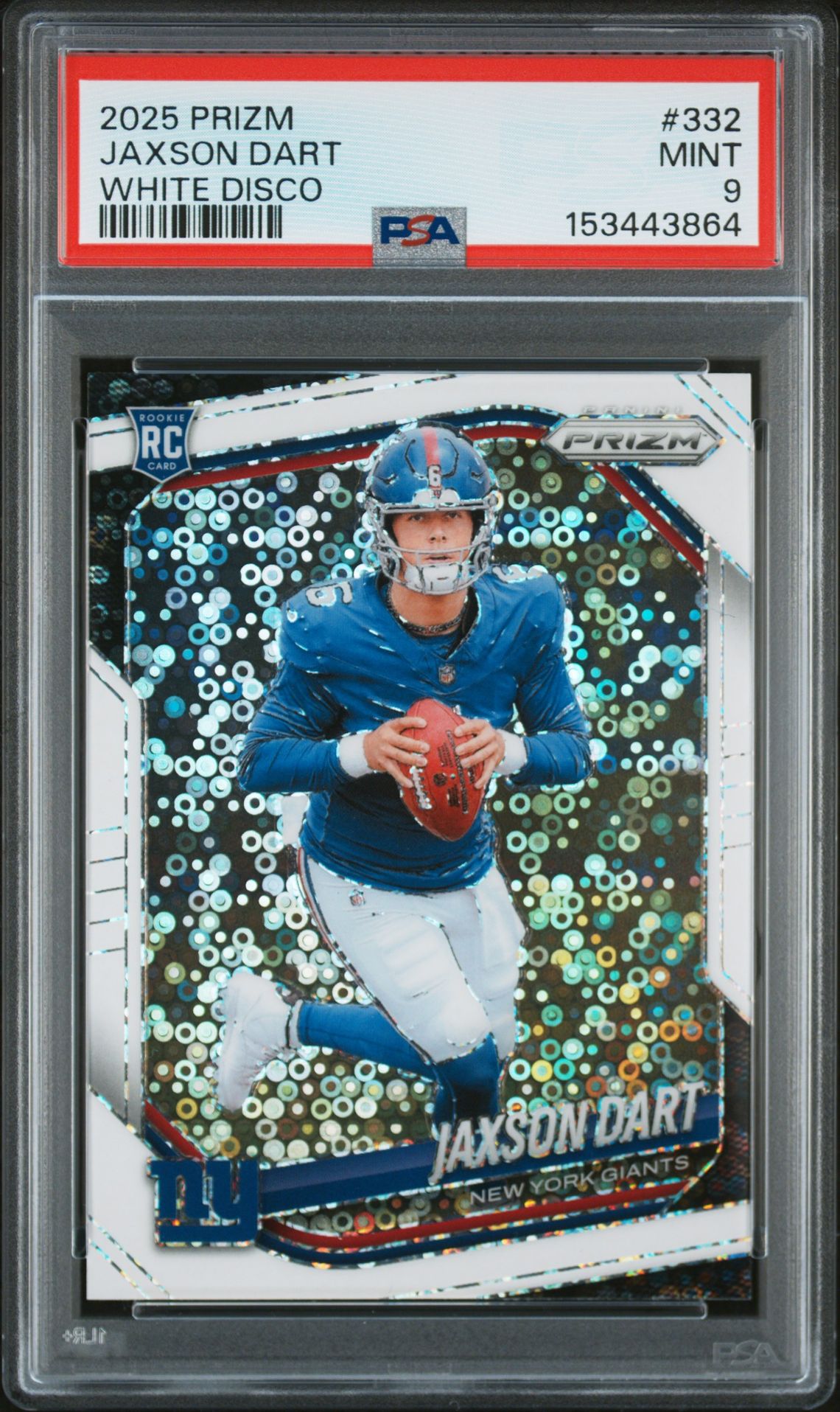 2025 Panini PANINI PRIZM Blue Ice #332 Jaxson Dart front