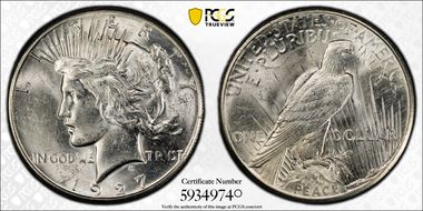 1927 $1 MS62
