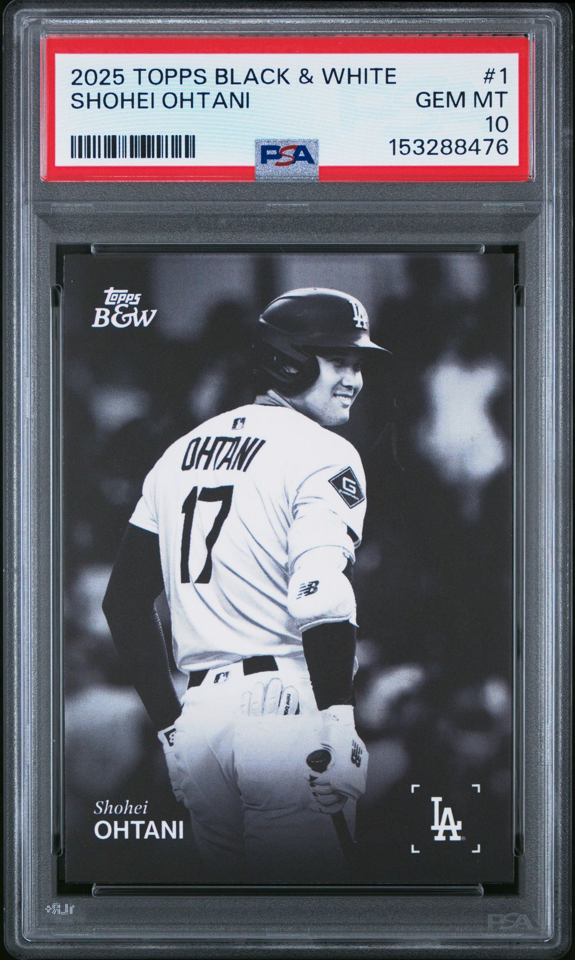 2025 Topps TOPPS BLACK AND WHITE #1 Shohei Ohtani front
