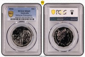 2016 50C Malayan Emergency MS69