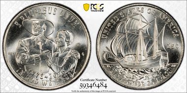 2026-P 25C Mayflower Compact MS66