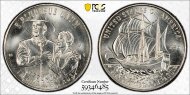 2026-P 25C Mayflower Compact MS65