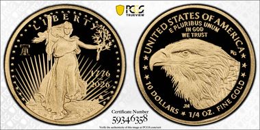 2026-W $10 Gold Eagle w/ Liberty Bell 250 Privy First Strike PR70DCAM