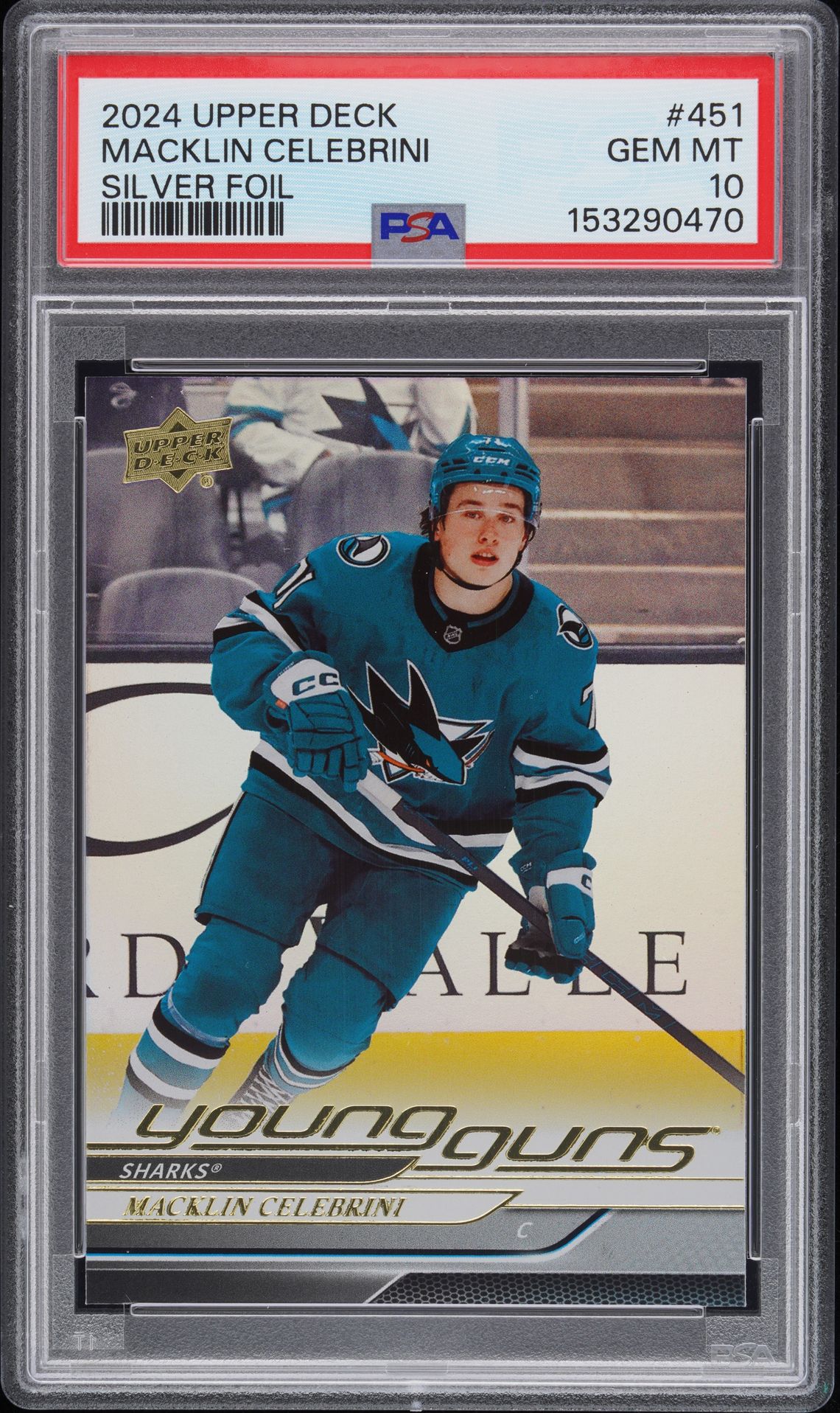 2024 Upper Deck UPPER DECK Silver #451 Macklin Celebrini front