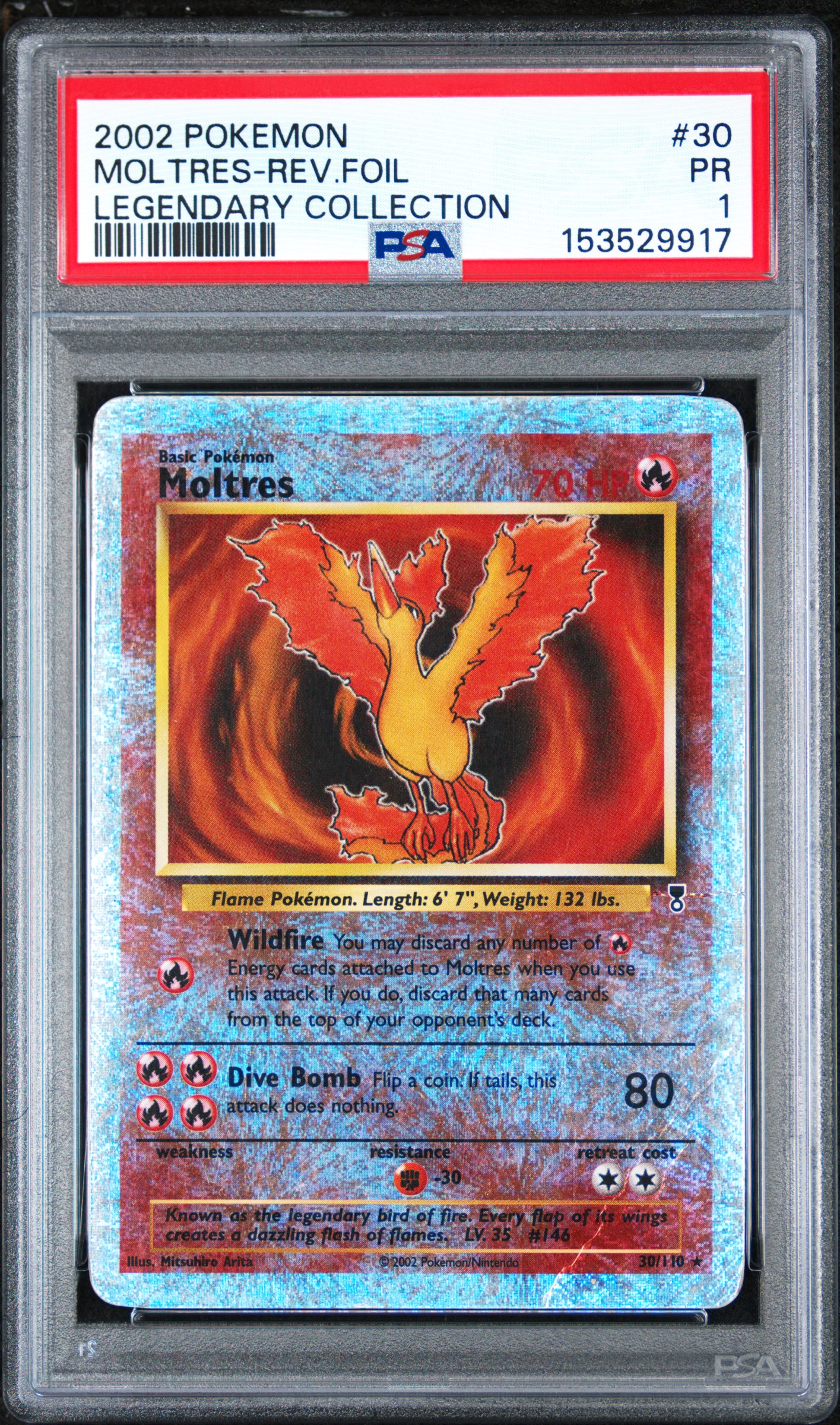 Moltres 2002 Legendary Collection #30 Reverse Holo Price Guide