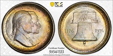 1926 50C Sesquicentennial MS66