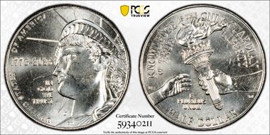 2026-D 50C Enduring Liberty MS65
