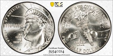 2026-D 50C Enduring Liberty MS65