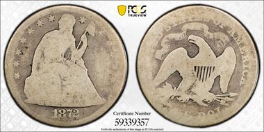 1872 $1 N1
