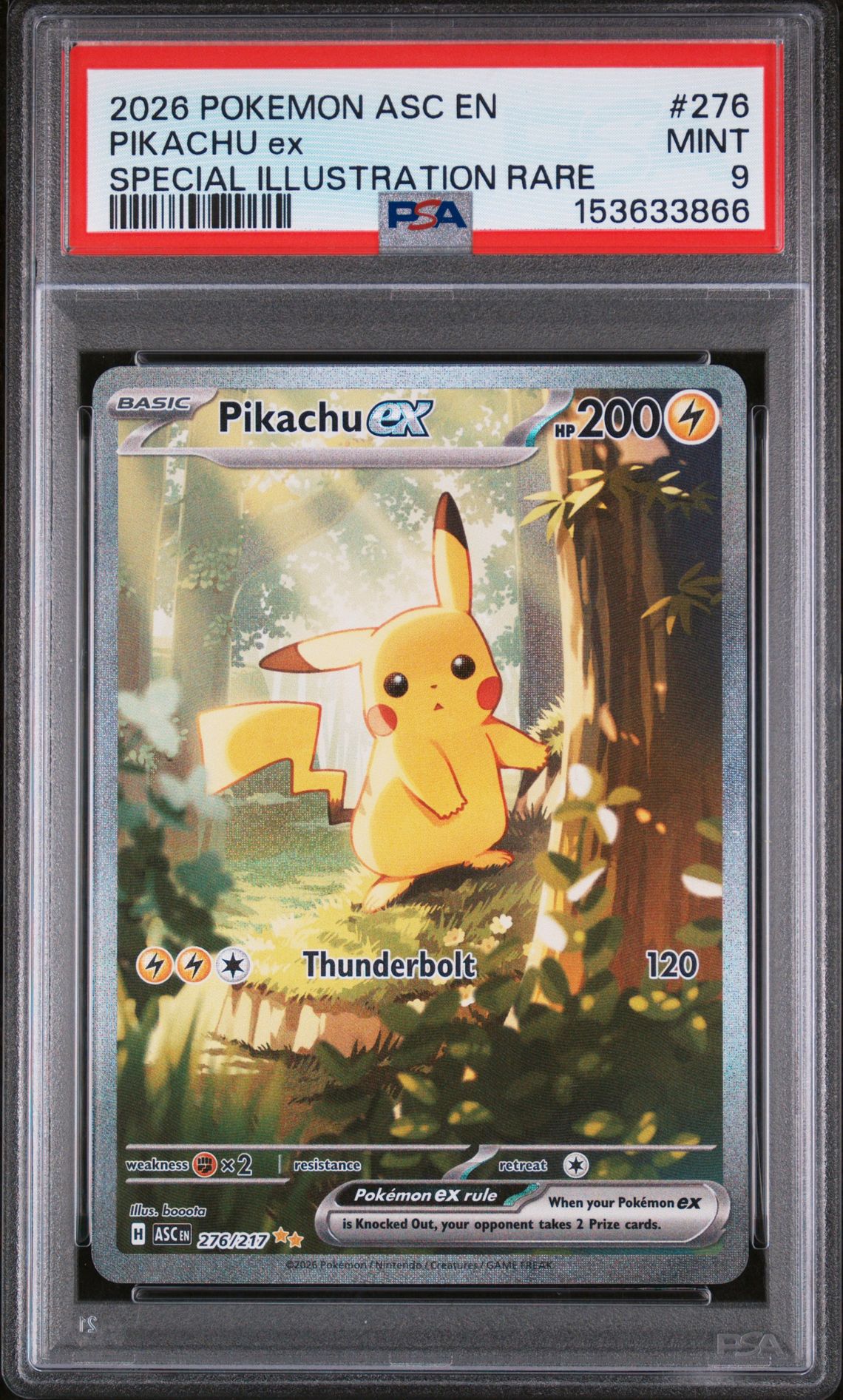 2026 Pokemon POKEMON ASC EN-ASCENDED HEROES SPECIAL ILLUSTRATION RARE #276 Pikachu Ex front