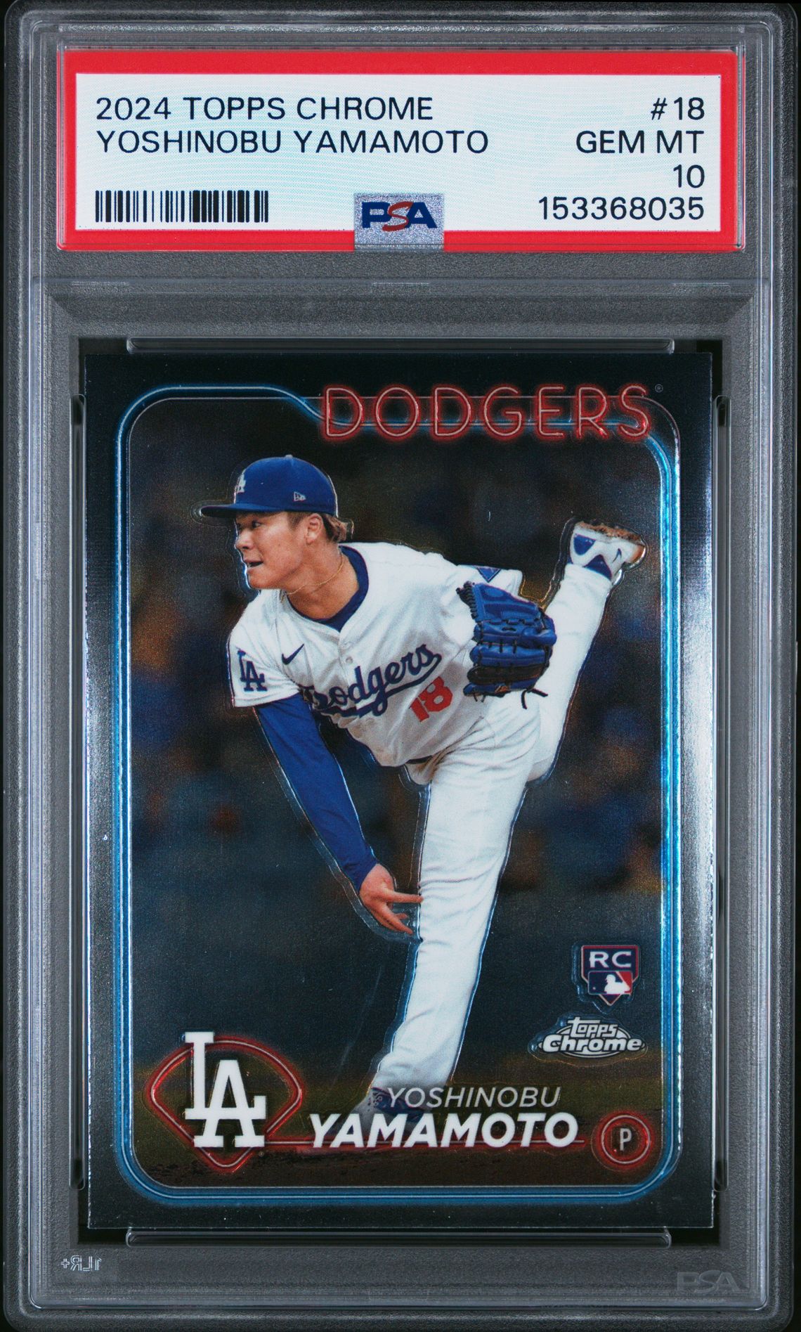 2024 Topps TOPPS CHROME #18 Yoshinobu Yamamoto front
