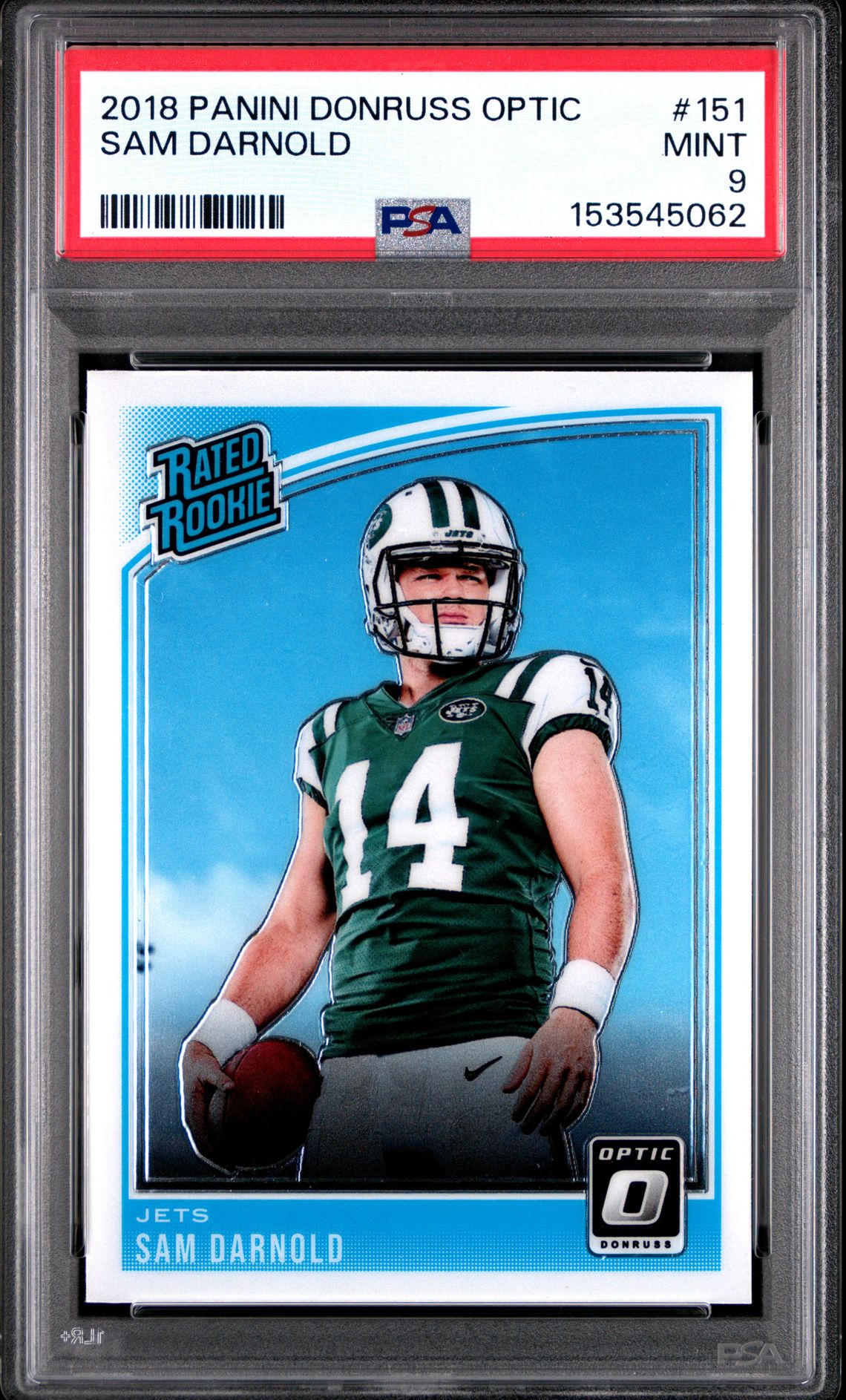 2018 Panini PANINI DONRUSS OPTIC AQUA #151 Sam Darnold front