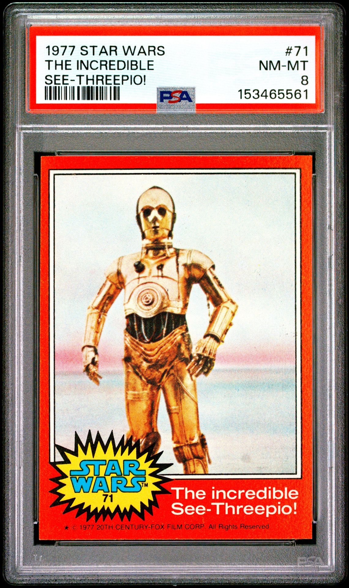 1977 Star Wars Topps See-Threepio! #71 The Incredible front