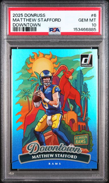 2025 Panini Donruss Downtown Matthew Stafford