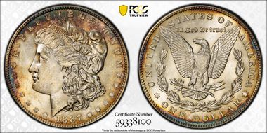 1887/6 $1 VAM 2 MS63