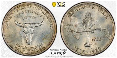 1935 50C Spanish Trail MS65