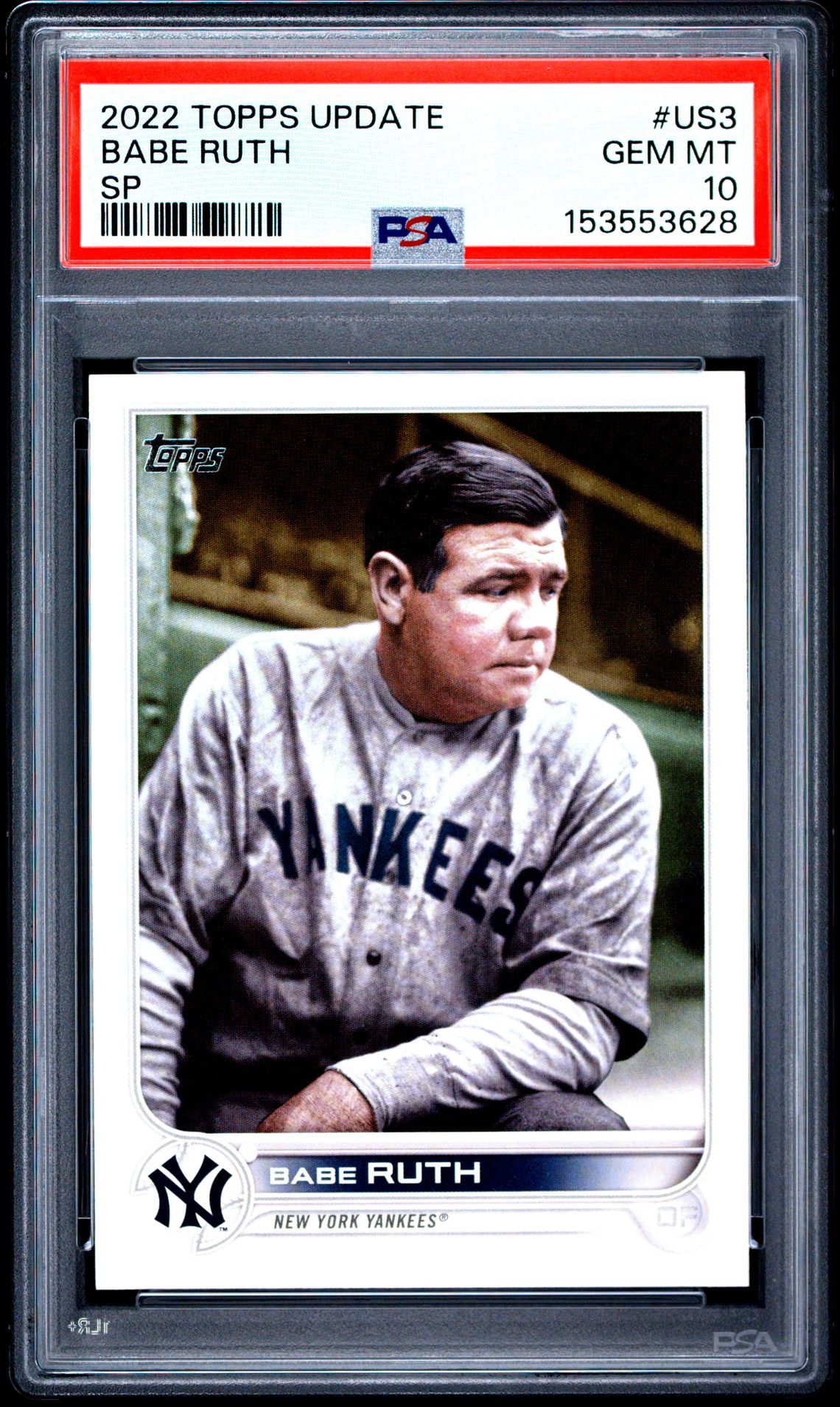 2022 Topps TOPPS UPDATE Sp #US3 Babe Ruth front