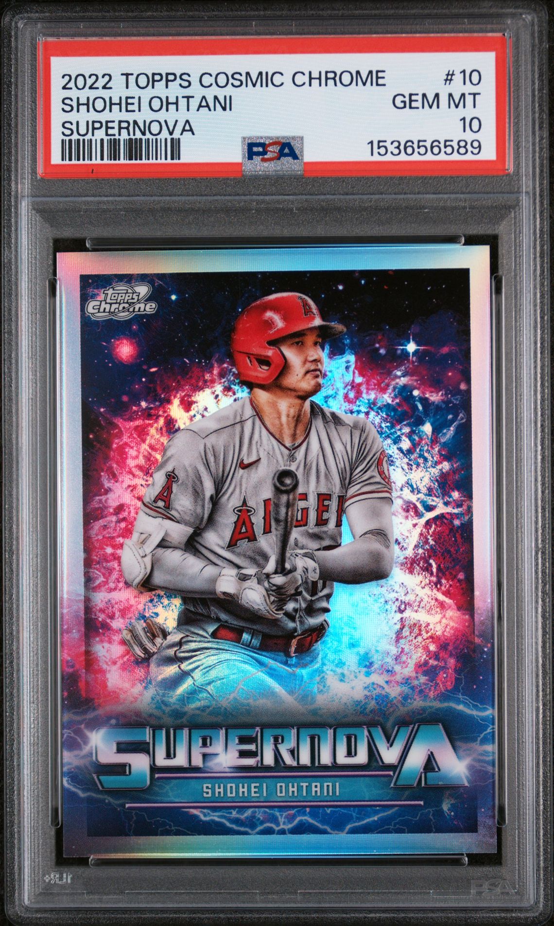 2022 Topps TOPPS COSMIC CHROME SUPERNOVA #10 Shohei Ohtani front
