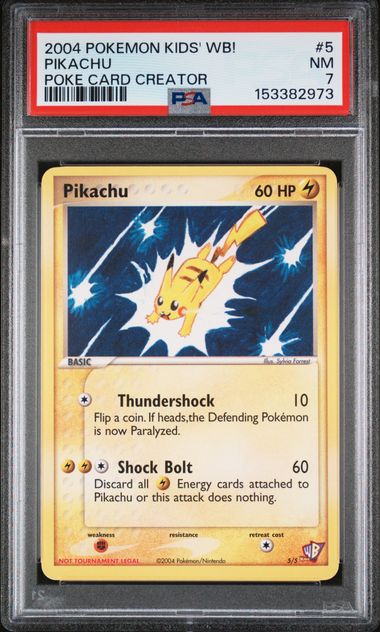 2004 Pokemon POKEMON KIDS' WB! POKE CARD CREATOR #5 Pikachu front