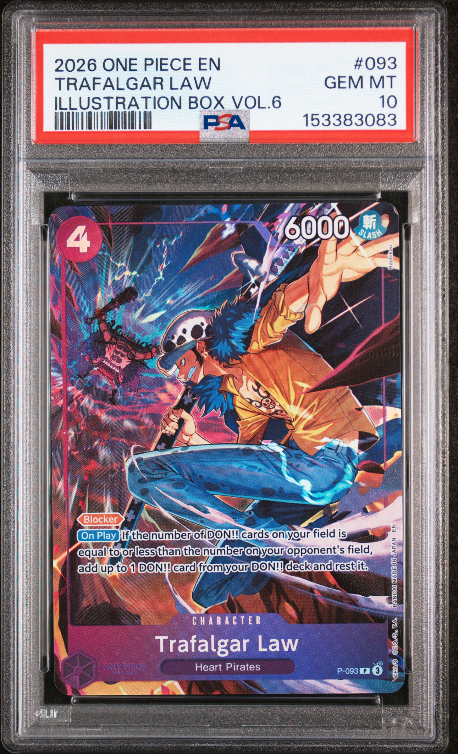 2026 #093 Trafalgar Law PSA 10 One Piece Promos